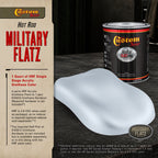 Military Flatz 595-36375 Light Gray - 2K Urethane Flat Automotive Paint - Quart