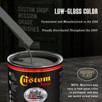 Military Flatz 595-37030 Black  - 2K Urethane Flat Automotive Paint - Quart