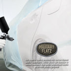 Military Flatz 595-37925 White - 2K  Urethane Flat Automotive Paint - Quart