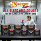 Premium 1K Acrylic Non-Sanding Primer Sealer Paint, Color Gray, 1 Gallon - Fast Drying, Ready-To-Spray, Apply Over Automotive Primer Surfacers