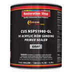 Premium 1K Acrylic Non-Sanding Primer Sealer Paint, Color Gray, 1 Gallon - Fast Drying, Ready-To-Spray, Apply Over Automotive Primer Surfacers