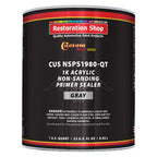 Premium 1K Acrylic Non-Sanding Primer Sealer Paint, Color Gray, 1 Quart - Fast Drying, Ready-To-Spray, Apply Over Automotive Primer Surfacers, Sanded