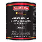 Premium 1K Acrylic Non-Sanding Primer Sealer Paint, Color Black, 1 Gallon - Fast Drying, Ready-To-Spray, Apply Over Automotive Primer Surfacers