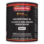 Premium 1K Acrylic Non-Sanding Primer Sealer Paint, Color White, 1 Gallon - Fast Drying, Ready-To-Spray, Apply Over Automotive Primer Surfacers