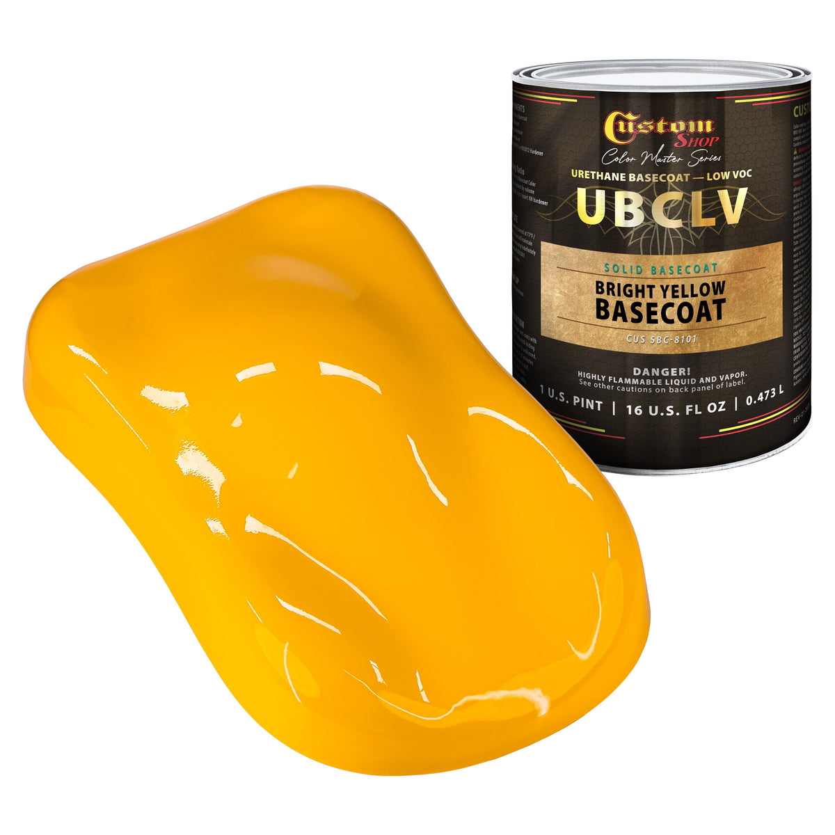 SBC Solid Basecoat - Bright Yellow Basecoat- Pint