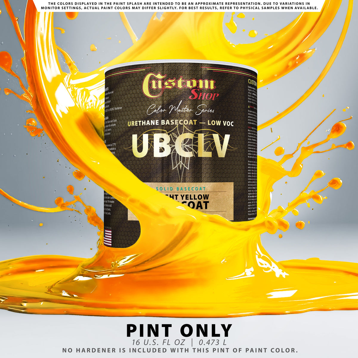 SBC Solid Basecoat - Bright Yellow Basecoat- Pint