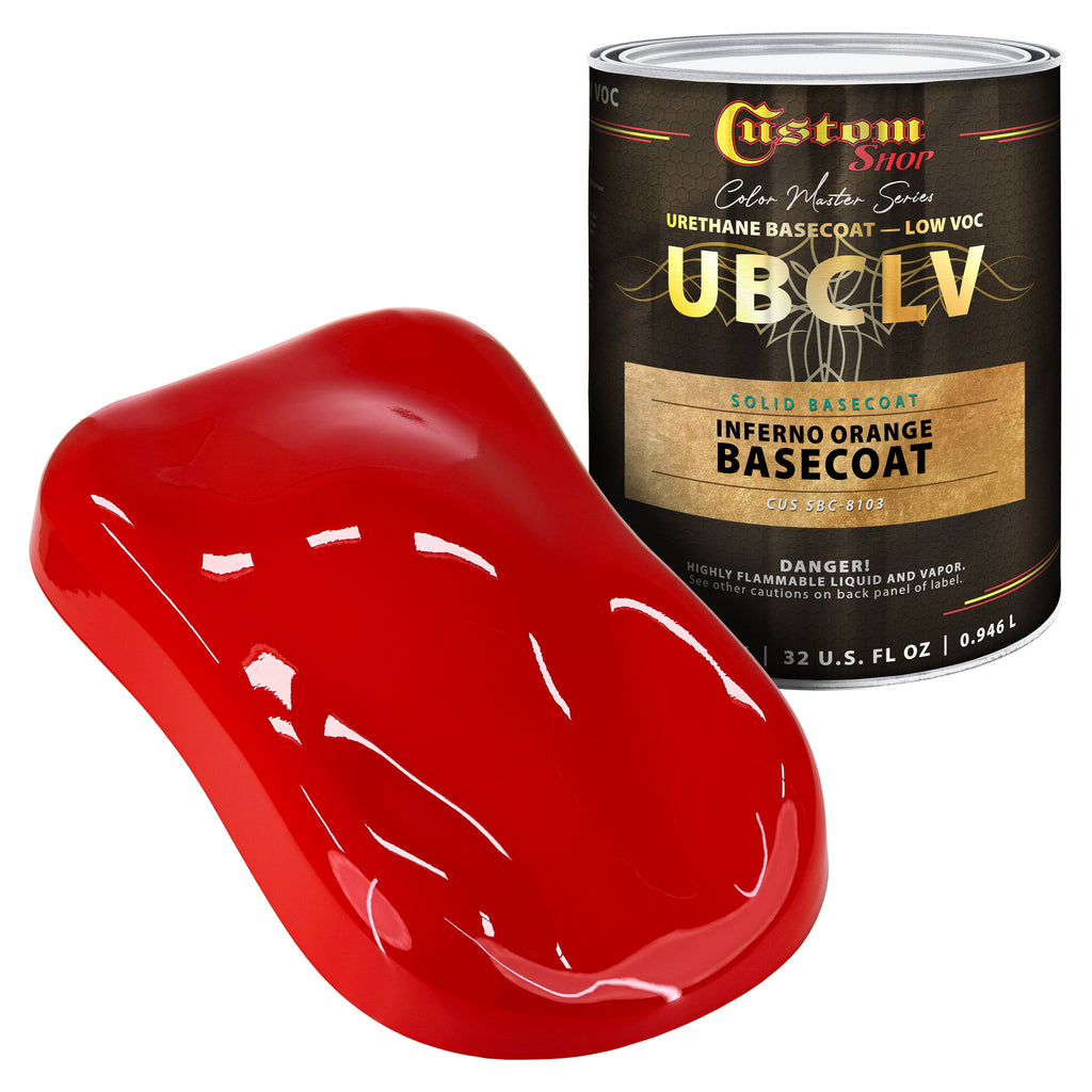 SBC Solid Basecoat - Inferno Orange Basecoat- Quart