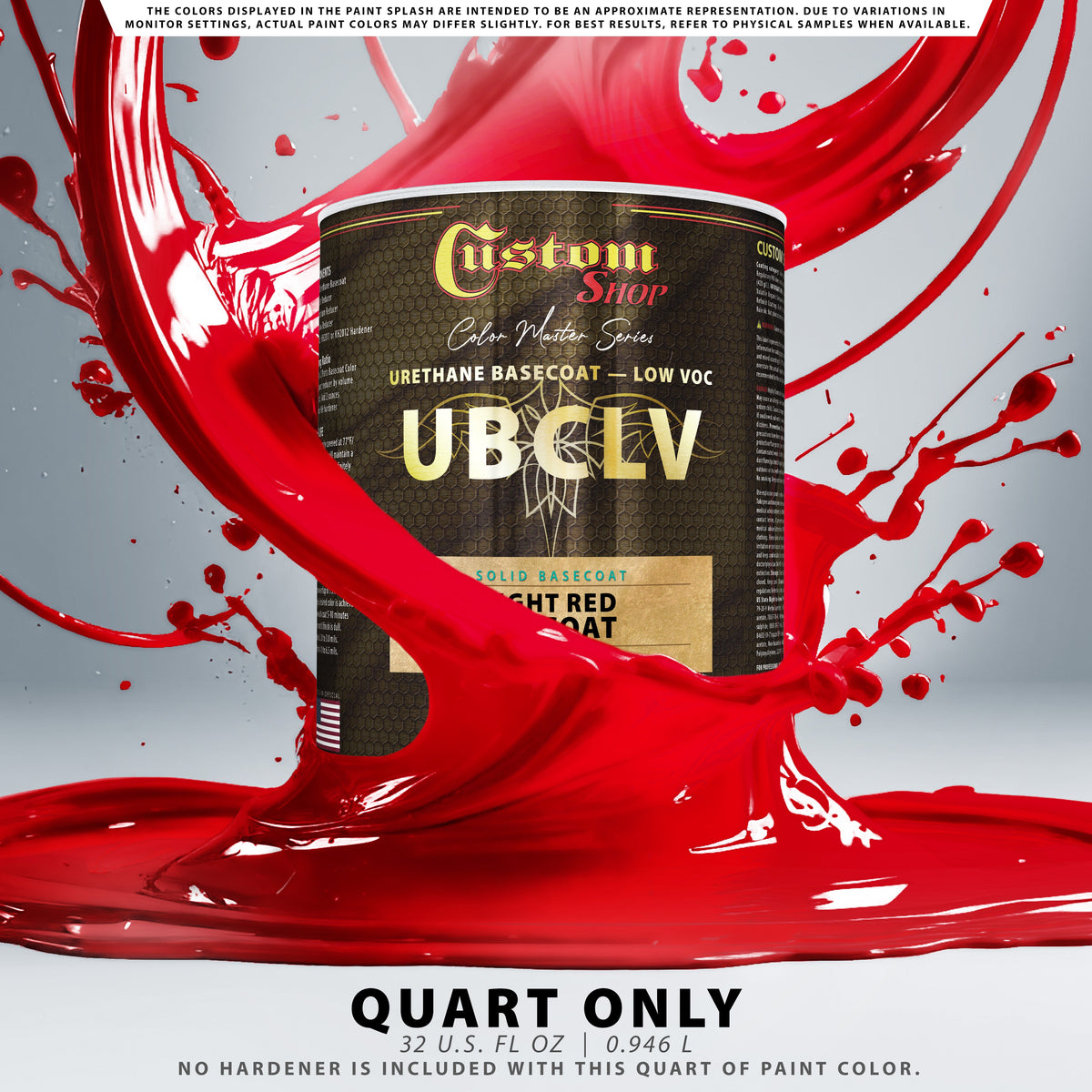 SBC Solid Basecoat - Bright Red Basecoat- Quart