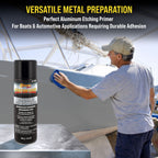 Self Etching Primer Spray (6 Pack) - 12.9oz Gray Acid Etch Primer for Metal, Aluminum & Stainless Steel - Fast Drying Automotive Etching Primers, Pre