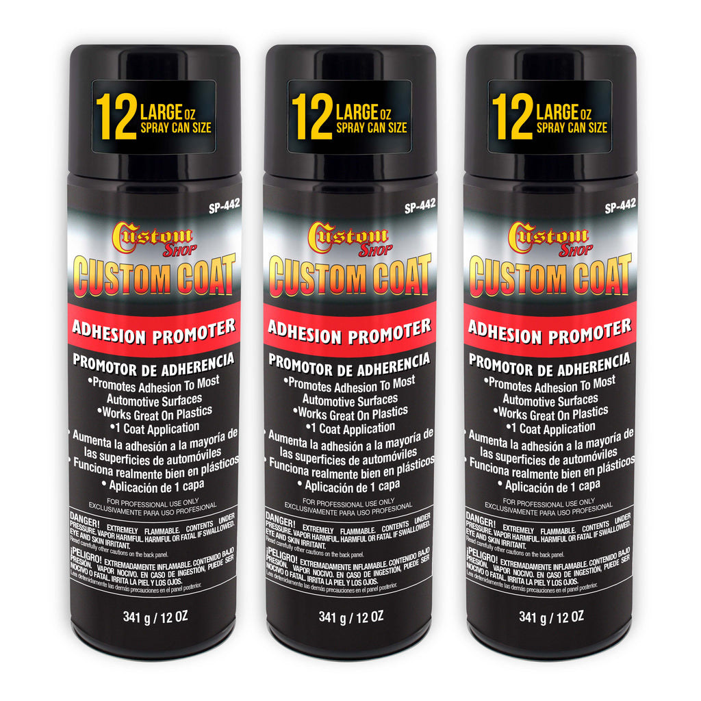 Adhesion Promoter 12oz Spray (3 Pack) - Superior Bonding Adhesion Promoter for Plastic, Automotive Surfaces & Truck Bed Liner - Alternative for Hard