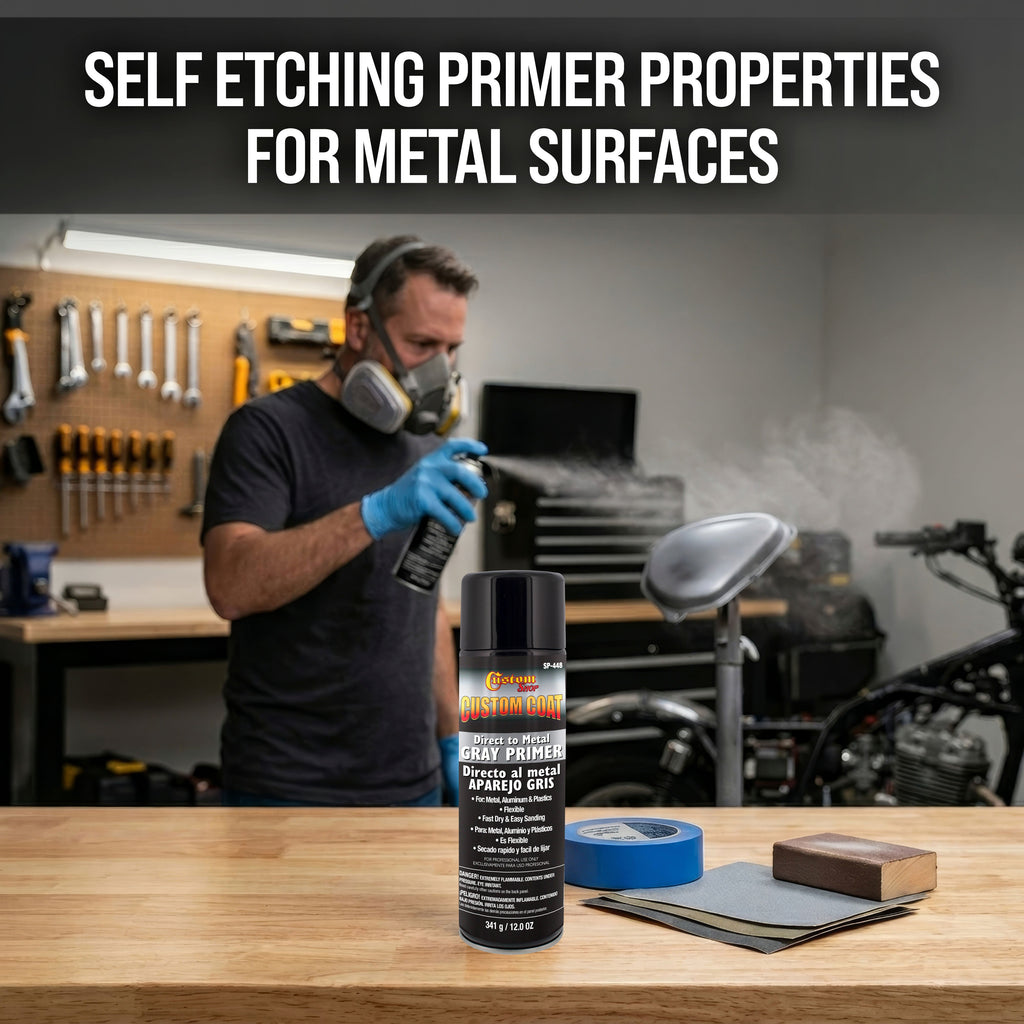 1K High Build Primer Spray Paint (3 Pack) - 12 Oz Grey - Automotive Sandable Primer for Metal, Plastic, Fiberglass - Direct to Metal - Easy Sanding