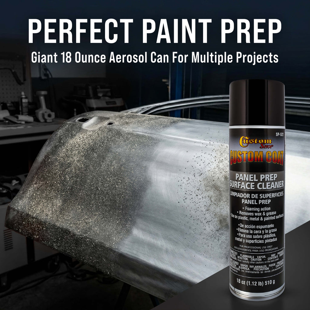 Panel Prep Surface Cleaner & Degreaser (3 Pack) - 18oz Spray Can - Powerful Wax and Grease Remover for Auto Body Paint Prep - Removes Residue Before