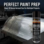 Panel Prep Surface Cleaner & Degreaser (6 Pack) - 18oz Spray Can - Powerful Wax and Grease Remover for Auto Body Paint Prep - Removes Residue Before