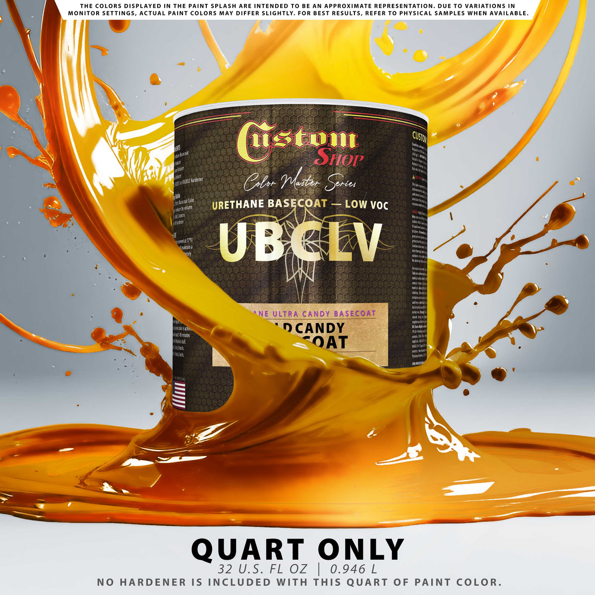 UCB Urethane Ultra Candy Basecoat - Gold Candy Basecoat- Quart