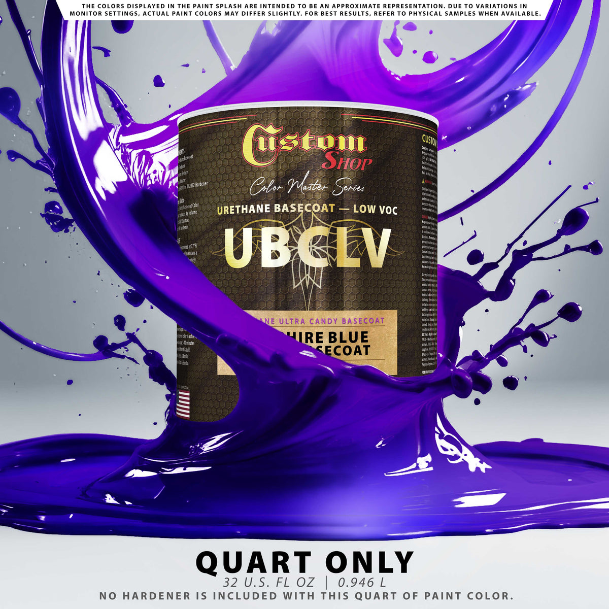 UCB Urethane Ultra Candy Basecoat - Sapphire Blue Candy Basecoat- Quart