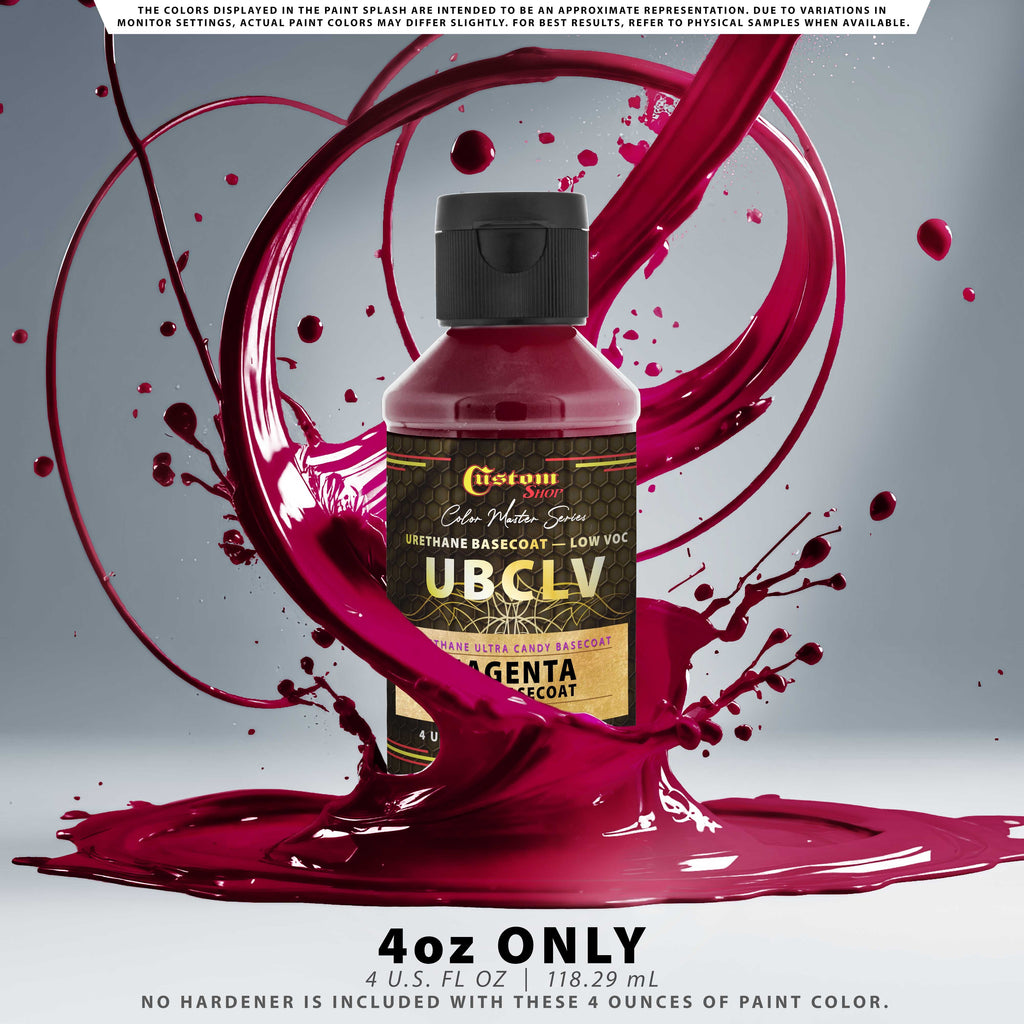 UCB Urethane Ultra Candy Basecoat - Magenta Candy Basecoat - 4-Ounce Ready to Spray Bottle