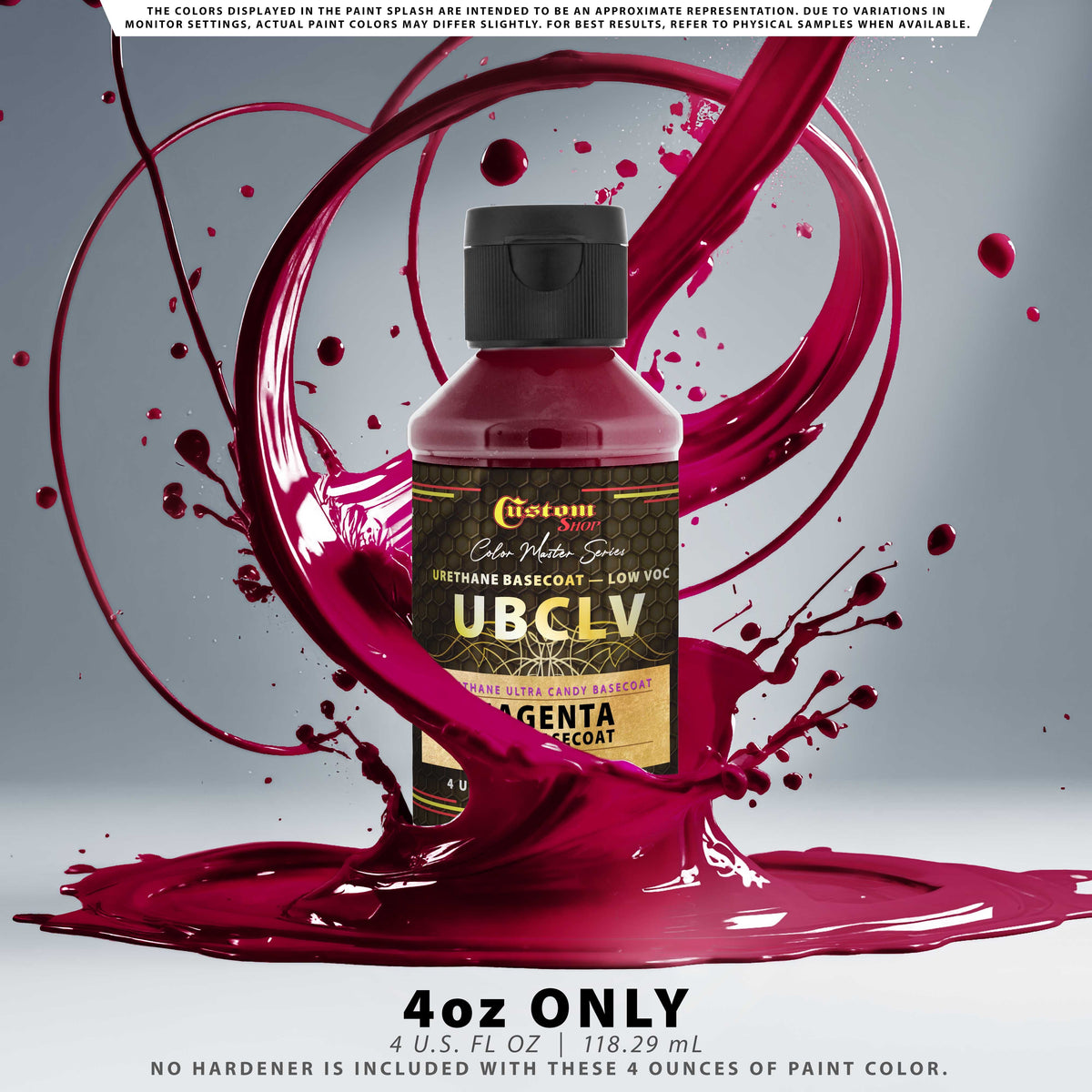 UCB Urethane Ultra Candy Basecoat - Magenta Candy Basecoat - 4-Ounce Ready to Spray Bottle