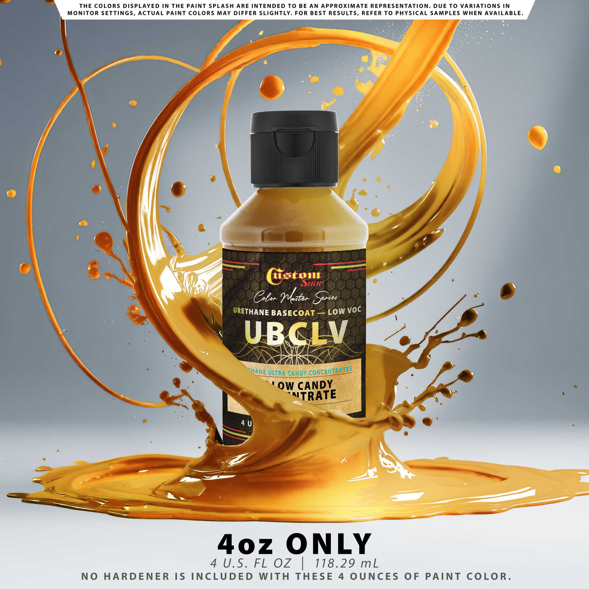 UCC Urethane Ultra Candy Concentrates - Yellow Candy Concentrate- 4-Ounce Bottle