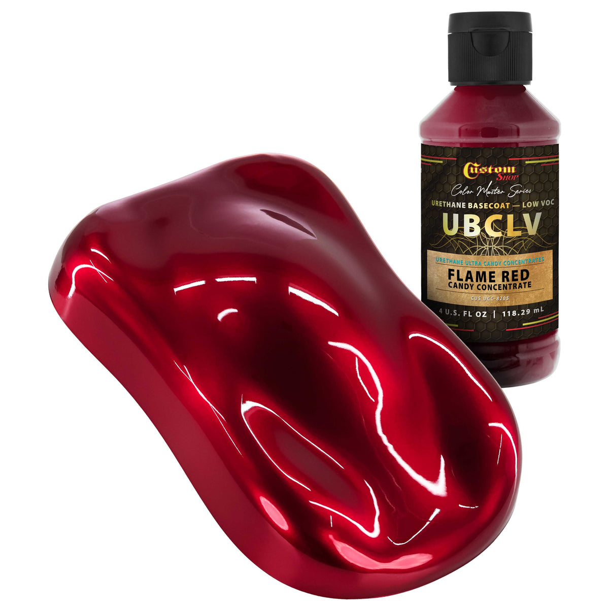 UCC Urethane Ultra Candy Concentrates - Flame Red Candy Concentrate- 4-Ounce Bottle