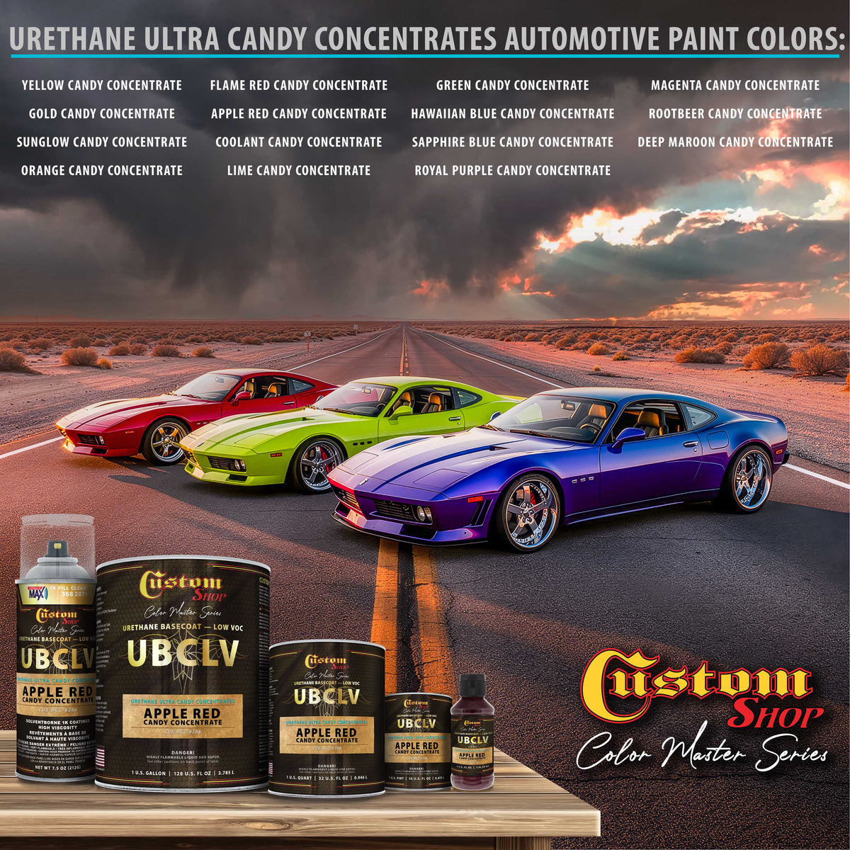 UCC Urethane Ultra Candy Concentrates - Apple Red Candy Concentrate- 4-Ounce Bottle