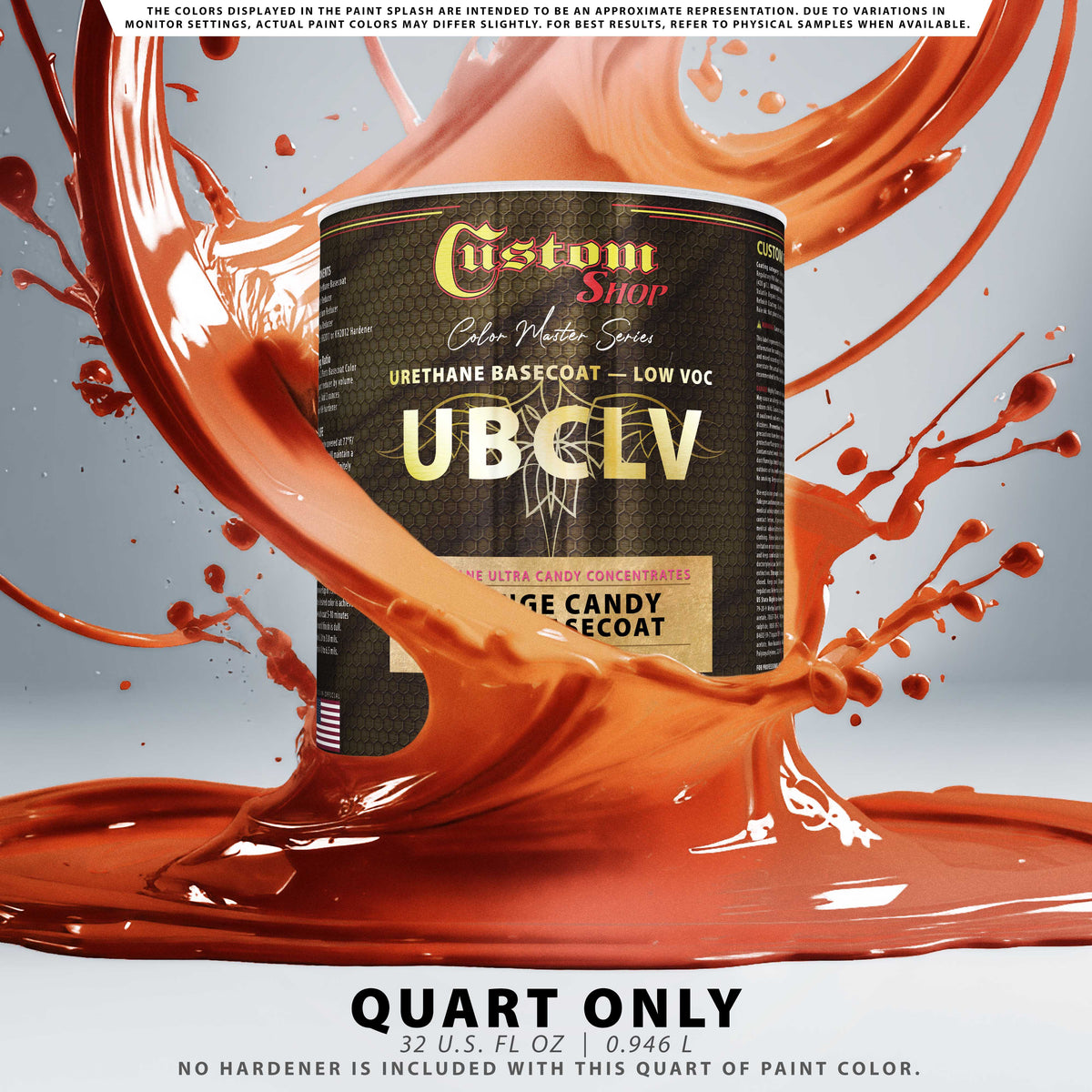 UFC Urethane Ultra Flake Colors - Orange Candy Flake Basecoat- Quart