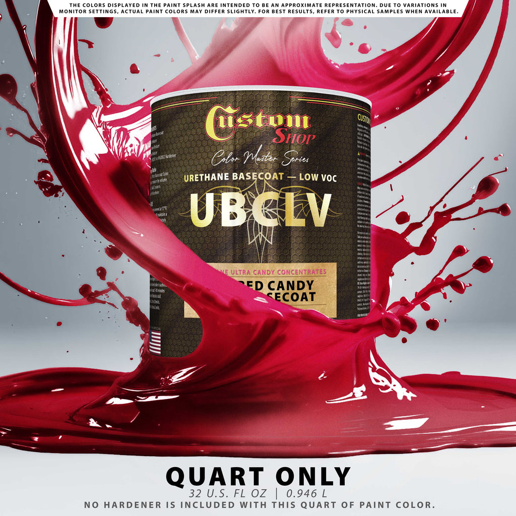 UFC Urethane Ultra Flake Colors - Fire Red Candy Flake Basecoat- Quart