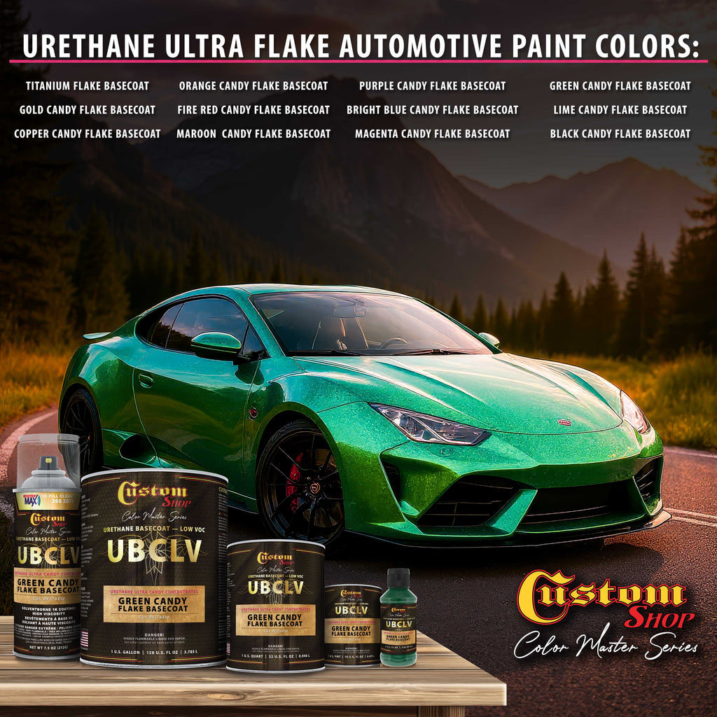 UFC Urethane Ultra Flake Colors - Green Candy Flake Basecoat- Pint