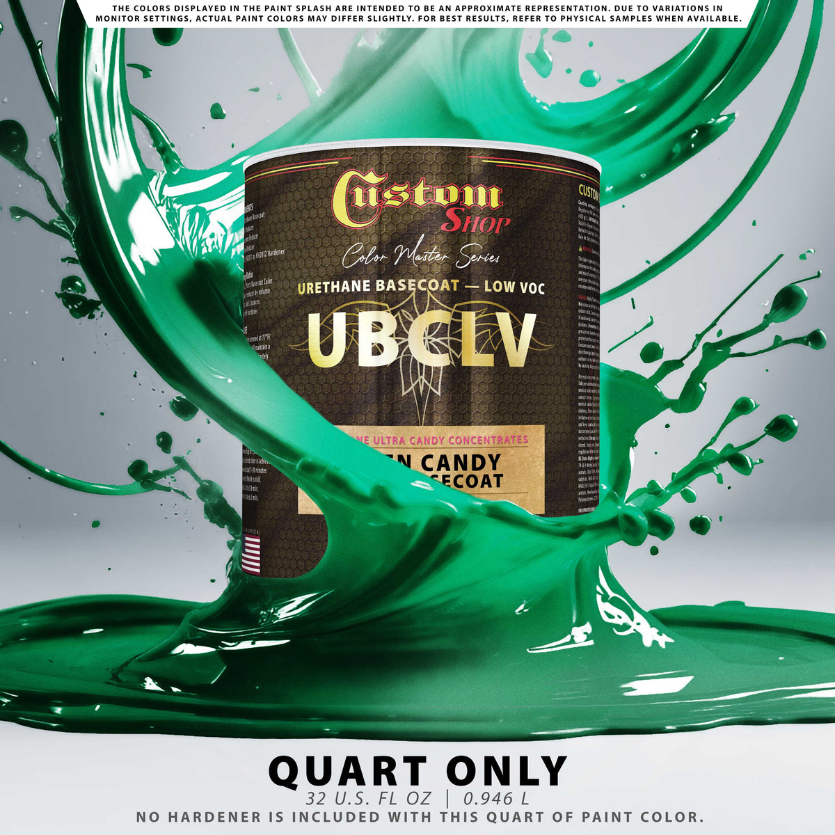 UFC Urethane Ultra Flake Colors - Green Candy Flake Basecoat- Quart