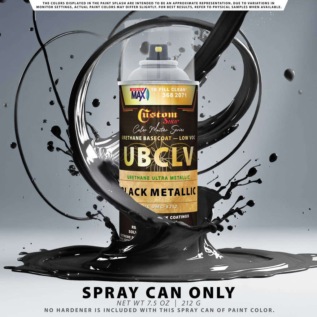 UMC Urethane Ultra Metallic Colors - Black Metallic- Spray Can