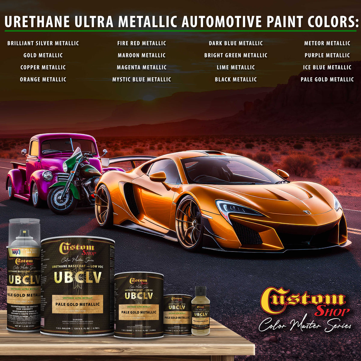UMC Urethane Ultra Metallic Colors - Pale Gold Metallic- Gallon