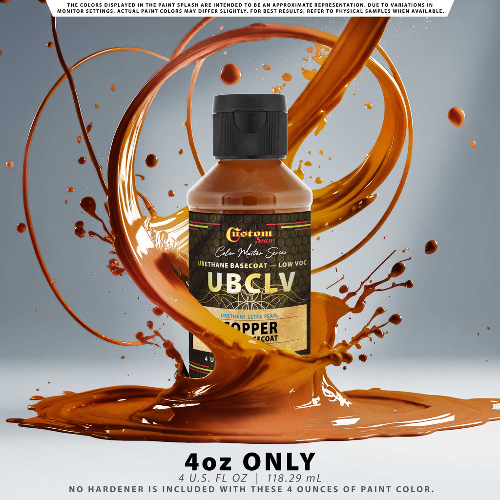 UPC Urethane Ultra Pearl Colors - Copper Pearl Basecoat - 4-Ounce Ready to Spray Bottle