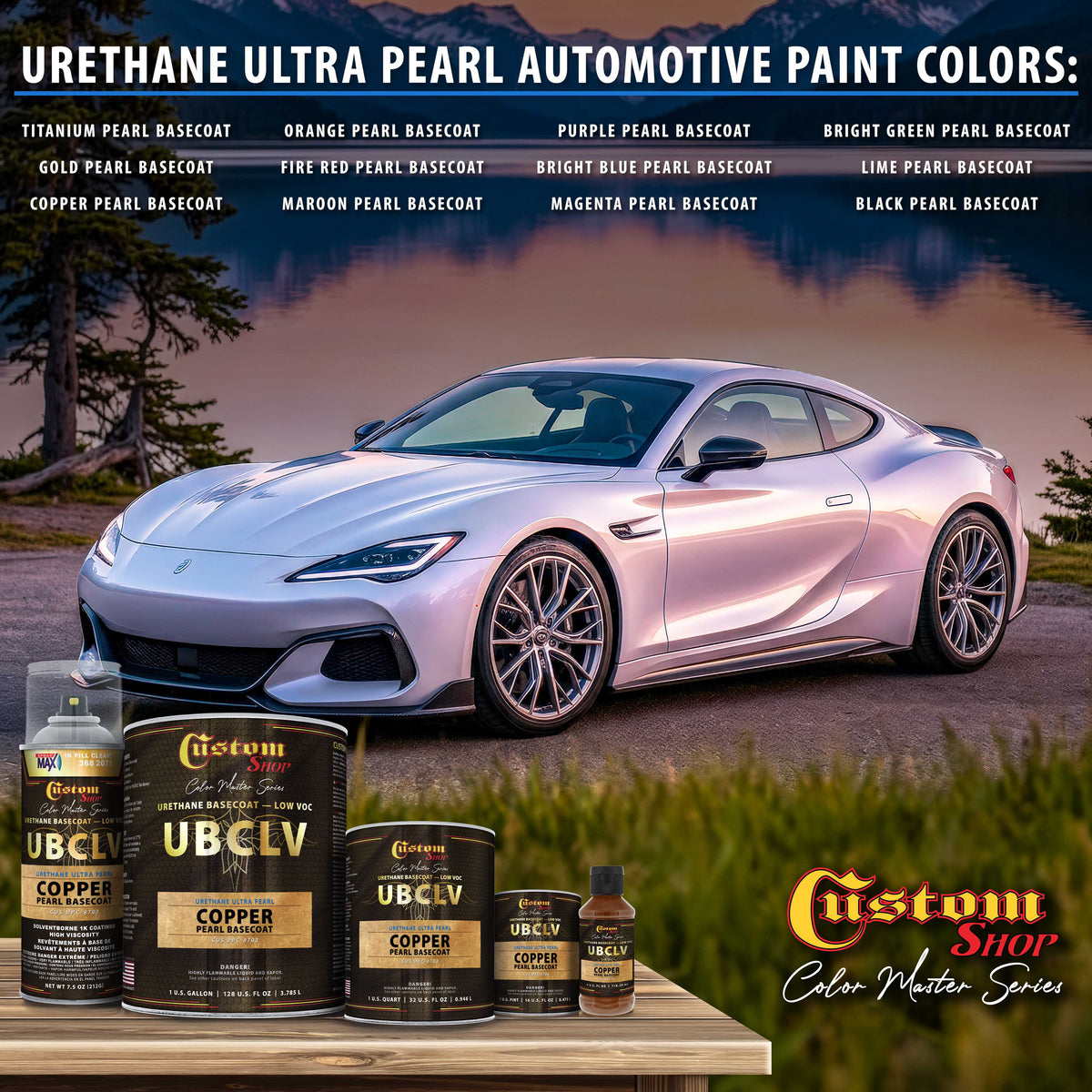 UPC Urethane Ultra Pearl Colors - Copper Pearl Basecoat- Pint