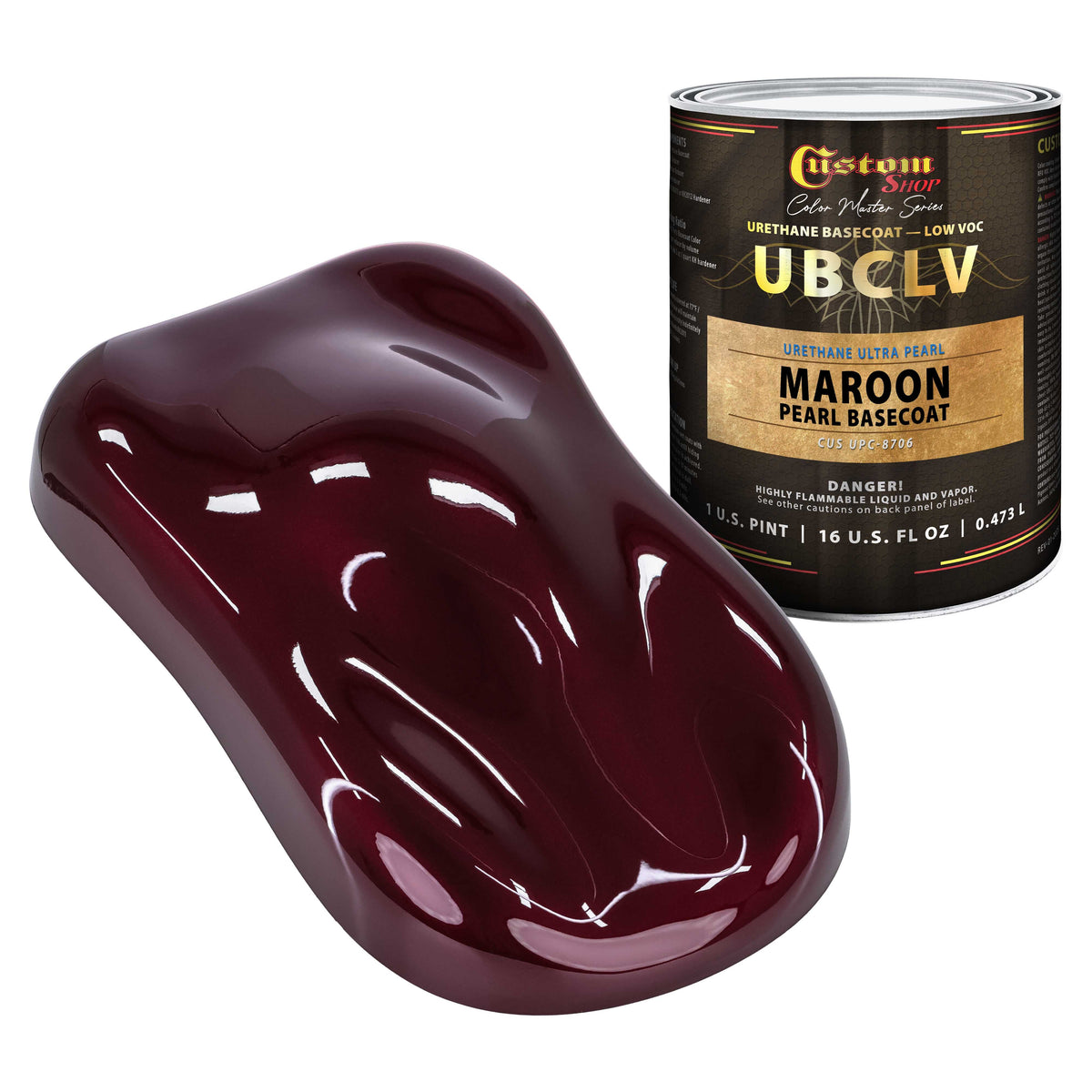 UPC Urethane Ultra Pearl Colors - Maroon Pearl Basecoat- Pint
