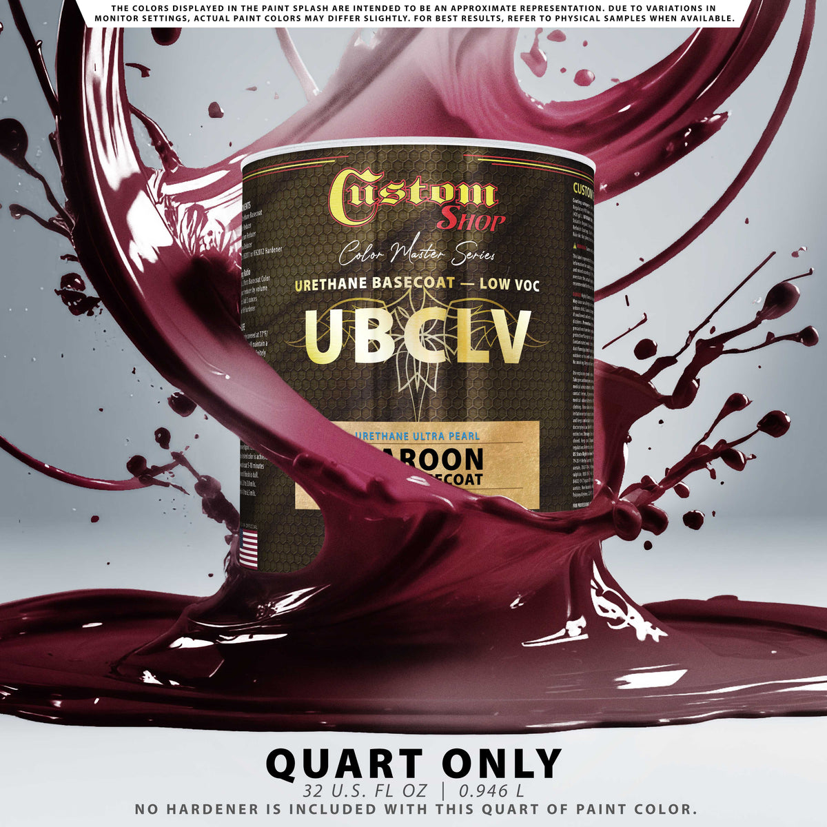 UPC Urethane Ultra Pearl Colors - Maroon Pearl Basecoat- Quart