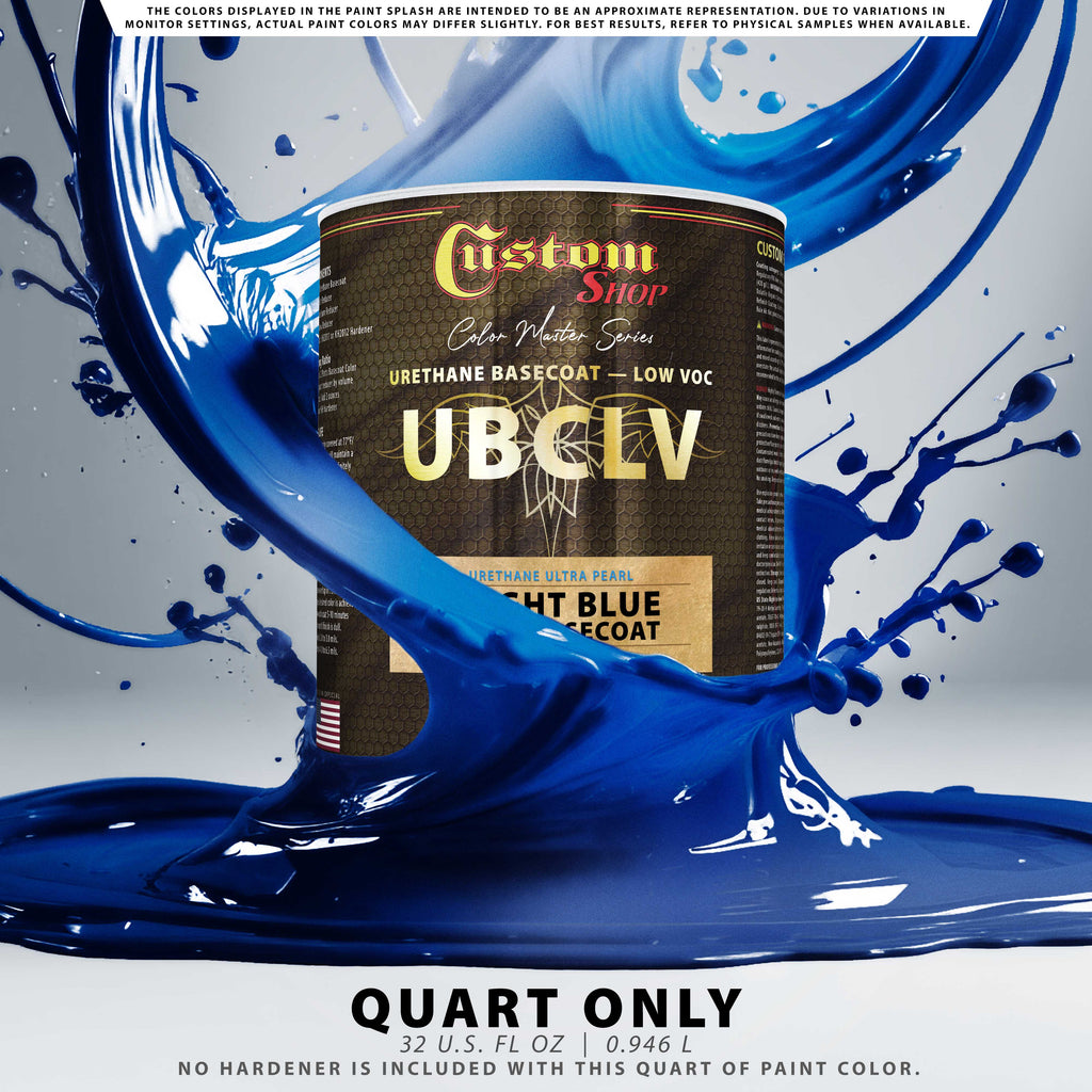 UPC Urethane Ultra Pearl Colors - Bright Blue Pearl Basecoat- Quart