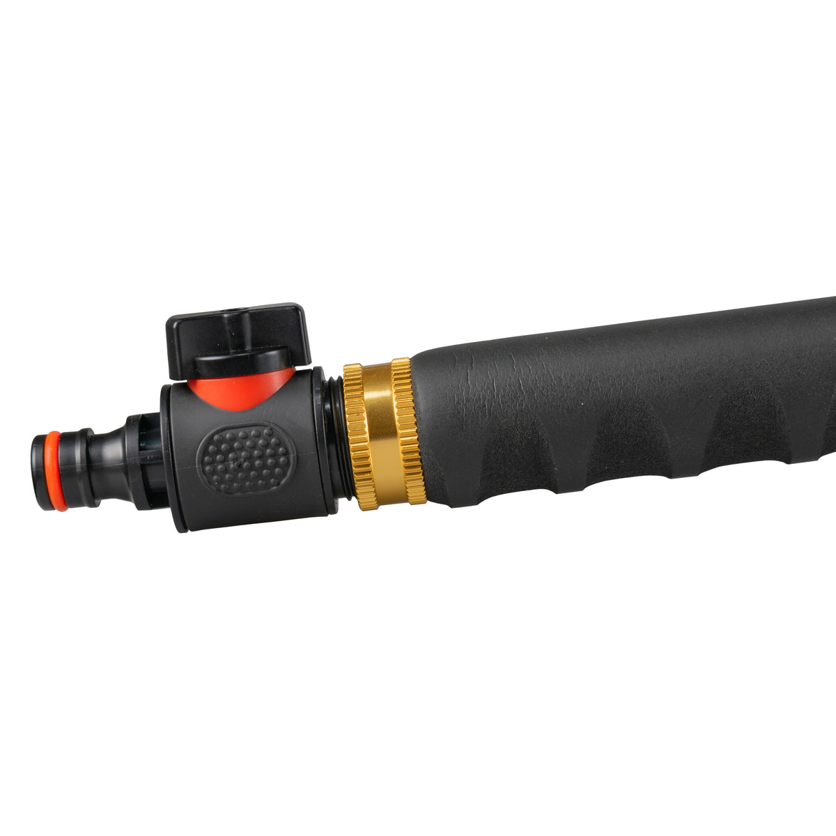 50cm Garden Watering Lance with Quick Connect Valve (Black)