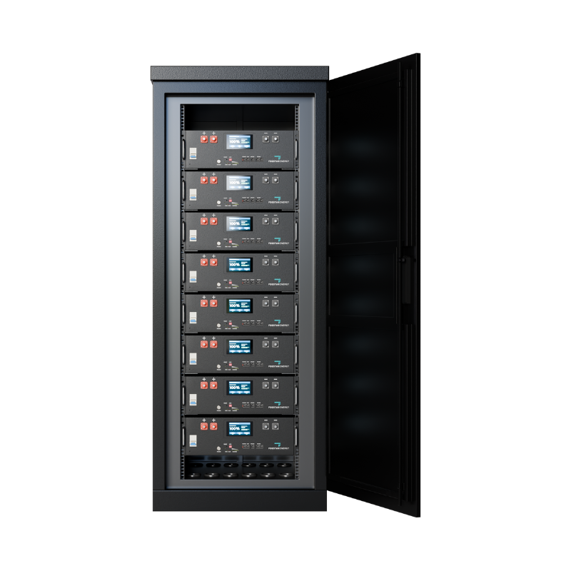Fogstar Energy 48V IP54 Outdoor Battery System and Cabinet - Black - 8 Batteries