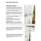 Flexible Window Cable Restrictor