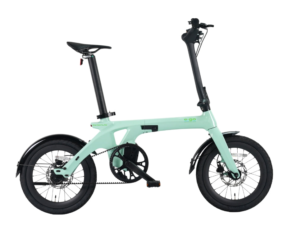 E-Go Carbon Lite Folding Mid Drive Electric Bike 250W