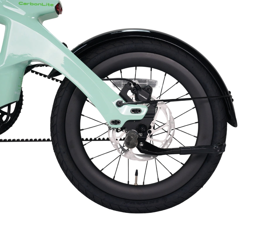 E-Go Carbon Lite Folding Mid Drive Electric Bike 250W
