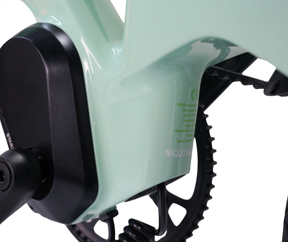 E-Go Carbon Lite Folding Mid Drive Electric Bike 250W