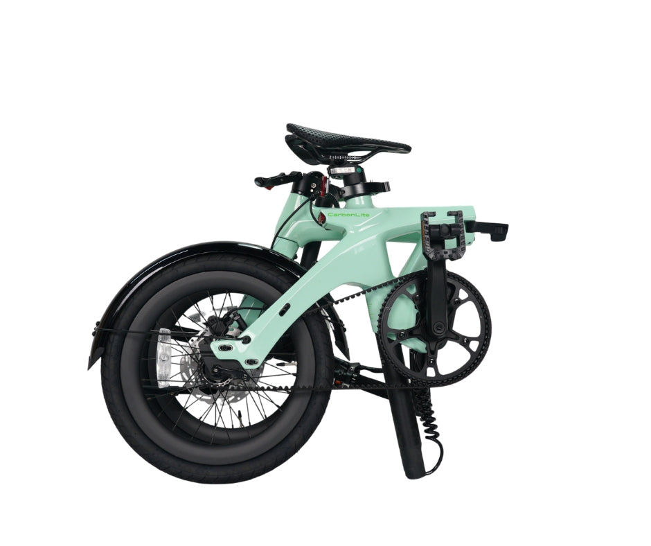 E-Go Carbon Lite Folding Mid Drive Electric Bike 250W