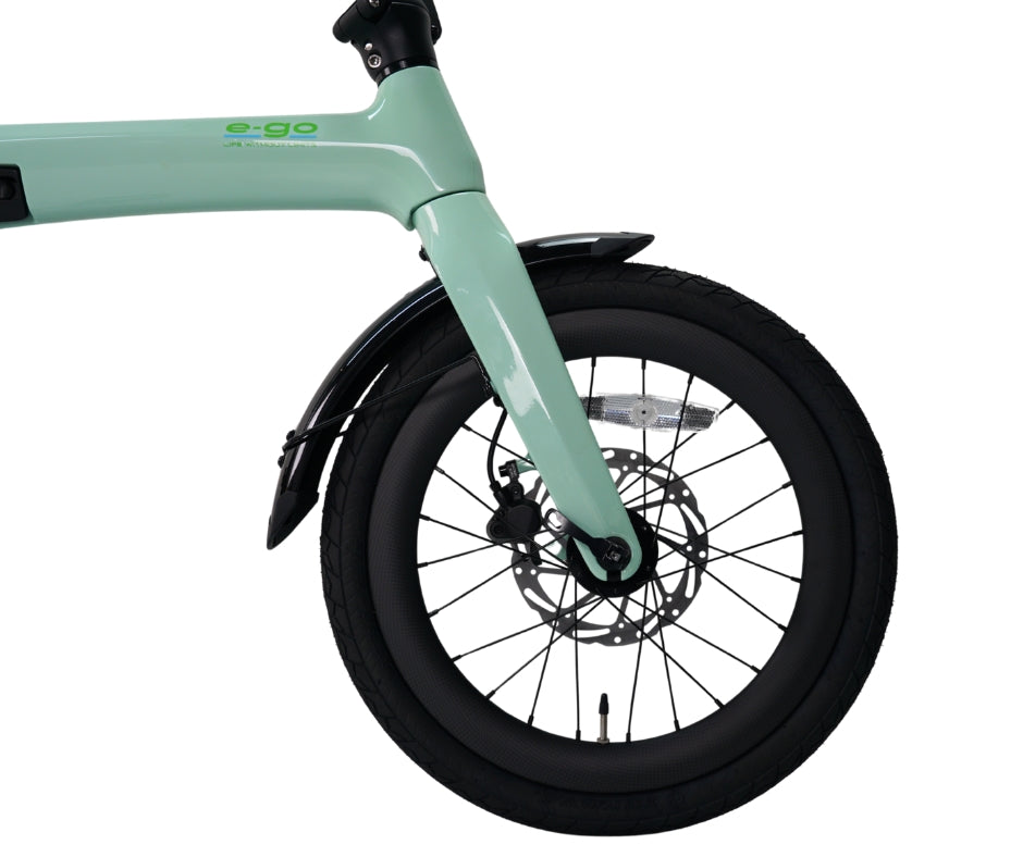 E-Go Carbon Lite Folding Mid Drive Electric Bike 250W