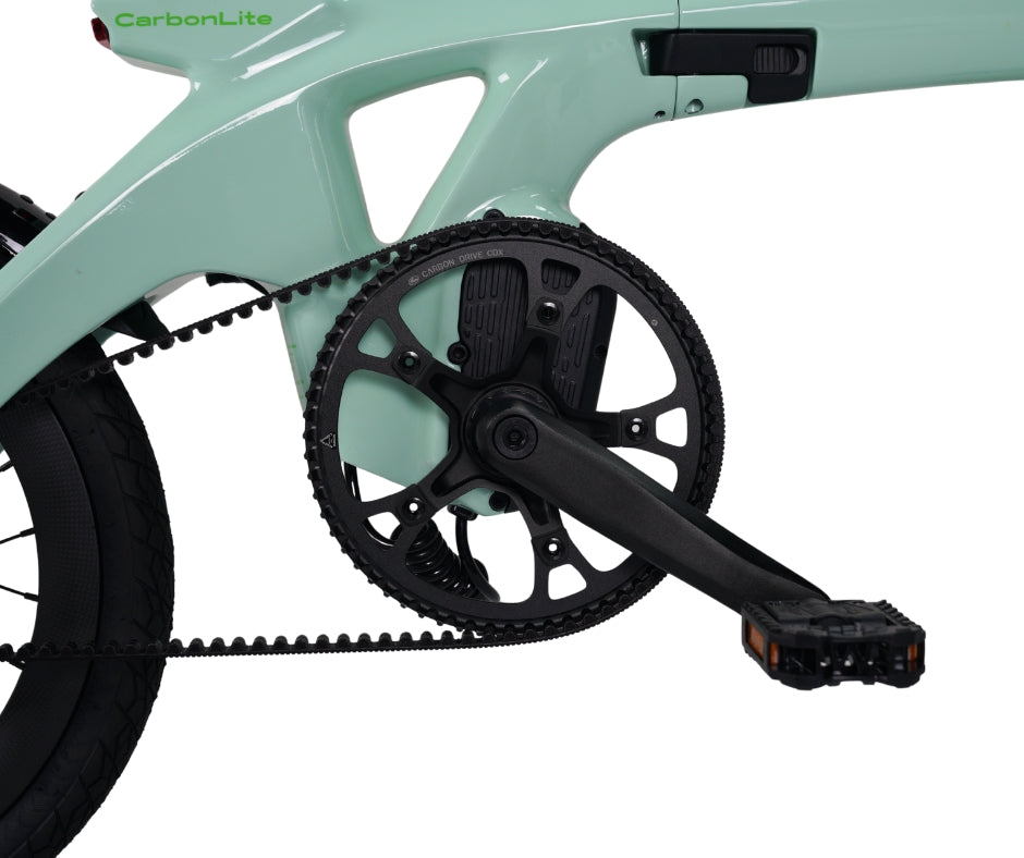 E-Go Carbon Lite Folding Mid Drive Electric Bike 250W