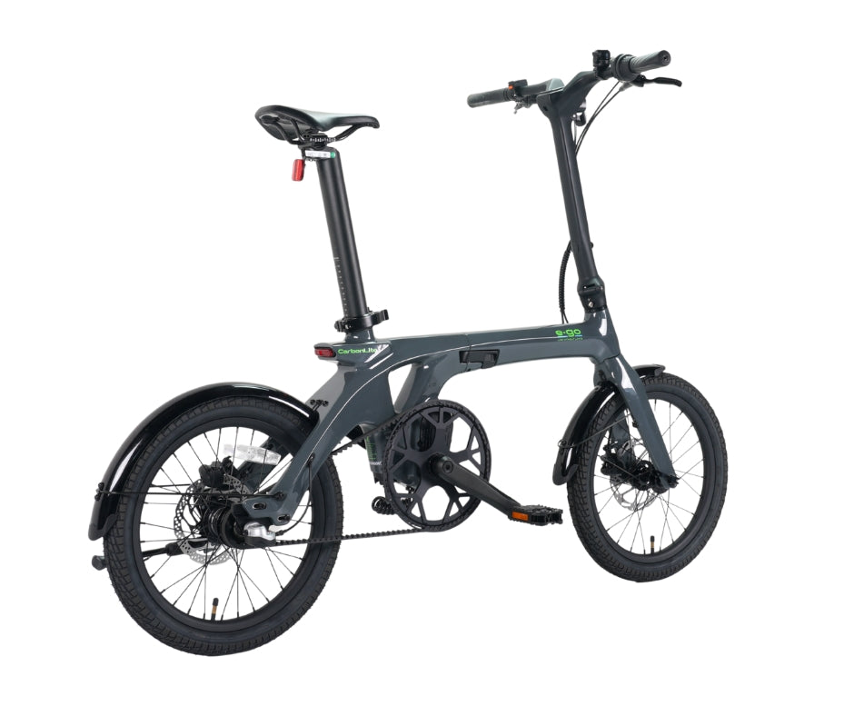 E-Go Carbon Lite 3S Folding Mid Drive Electric Bike 250W