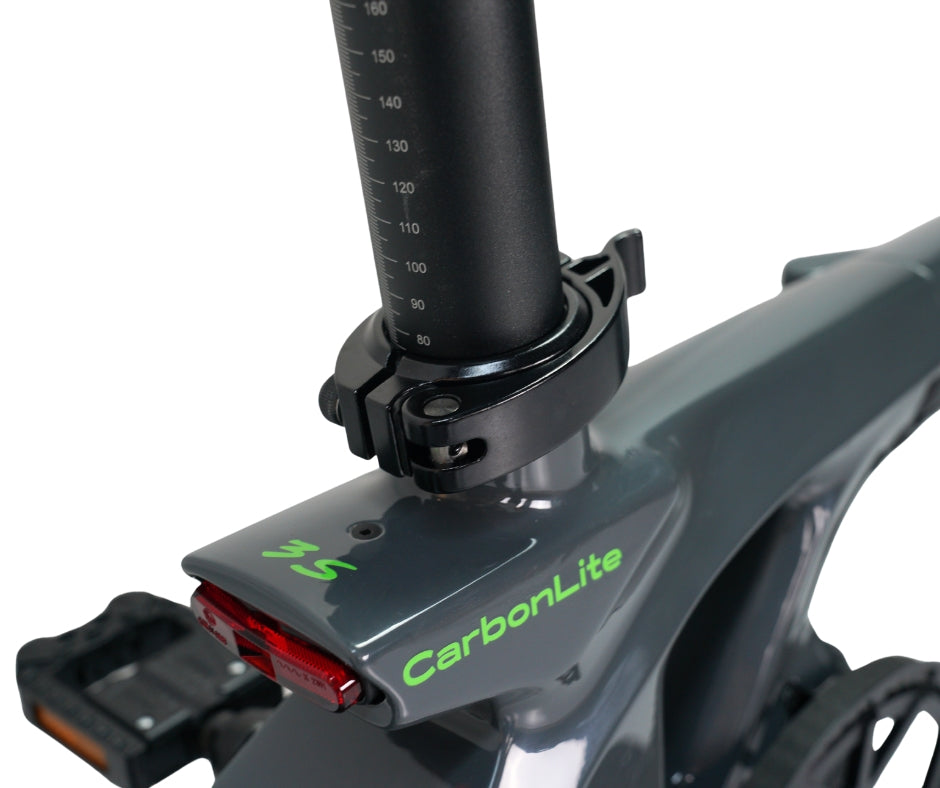 E-Go Carbon Lite 3S Folding Mid Drive Electric Bike 250W