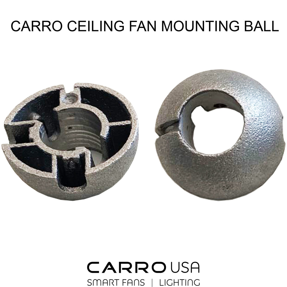 Carro Ceiling Fan Mounting Ball Version 1 - Brushed Nickel/Silver