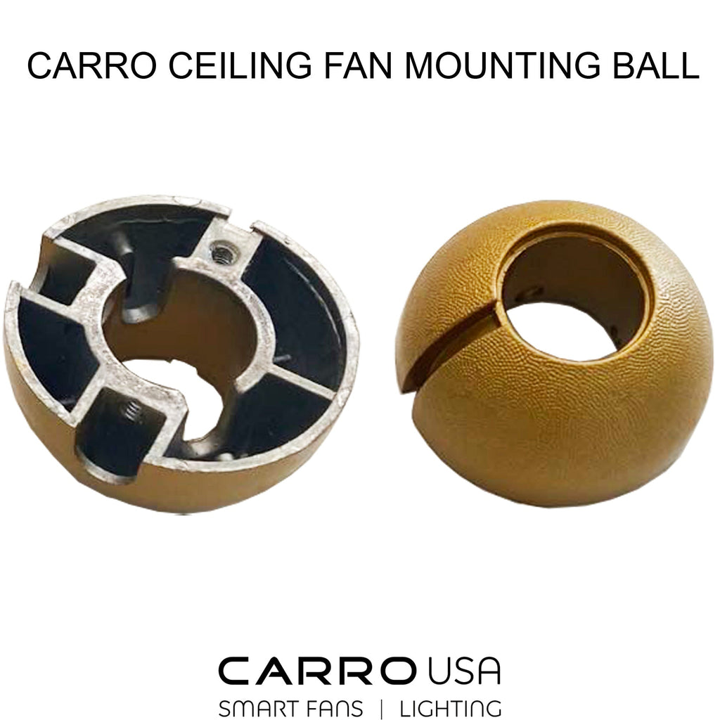 Carro Ceiling Fan Mounting Ball Version 1 - Brass/Gold