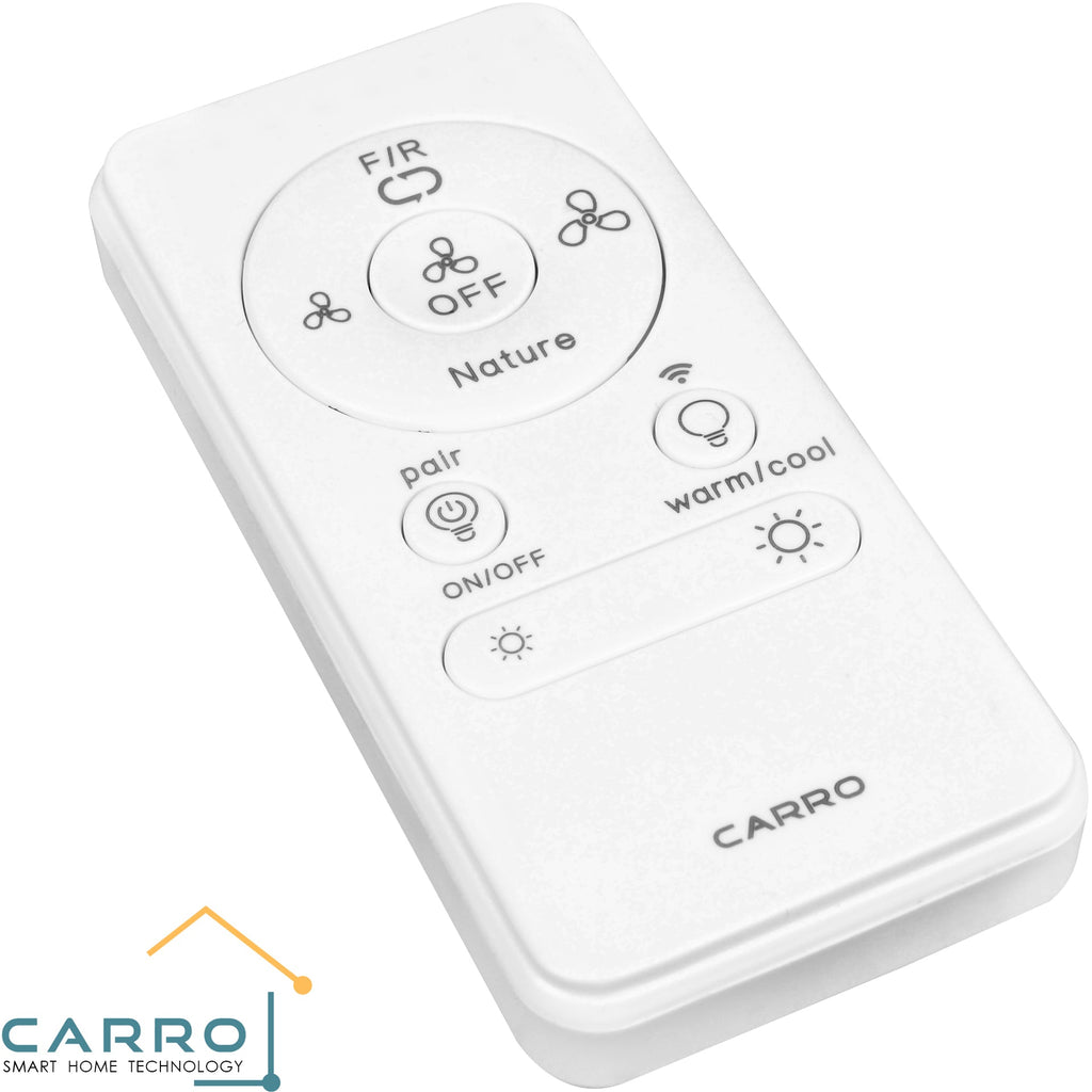 Remote Control – DC Motor Fans - White (Wall Mount Included)
