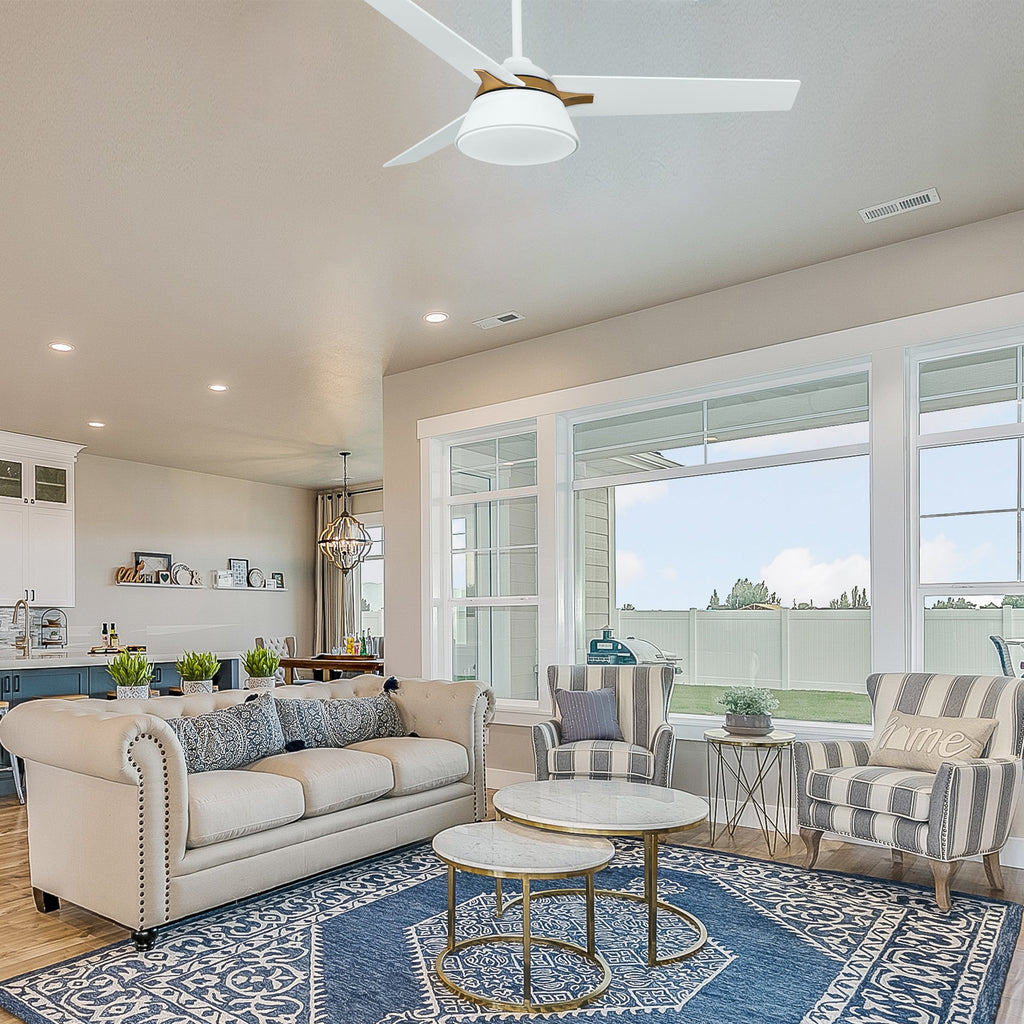 KENORA 48 inch 3-Blade Ceiling Fan with LED Light & Remote Control